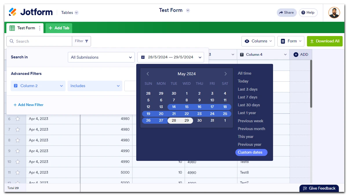I would like to filter my registrations based on the weeks Image 1 Screenshot 20