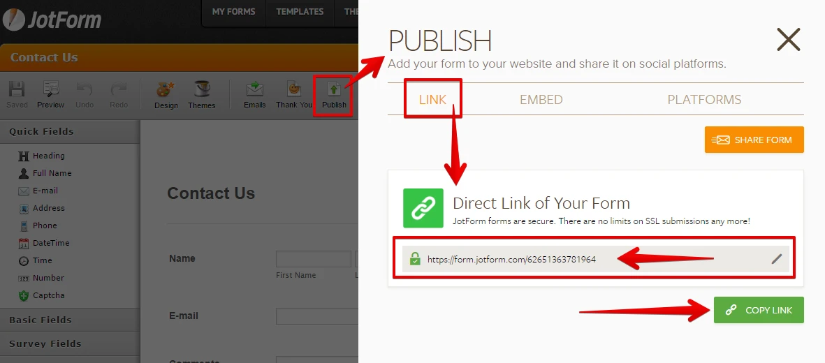 How to embed a form with a custom title hyperlink? Image 2 Screenshot 41