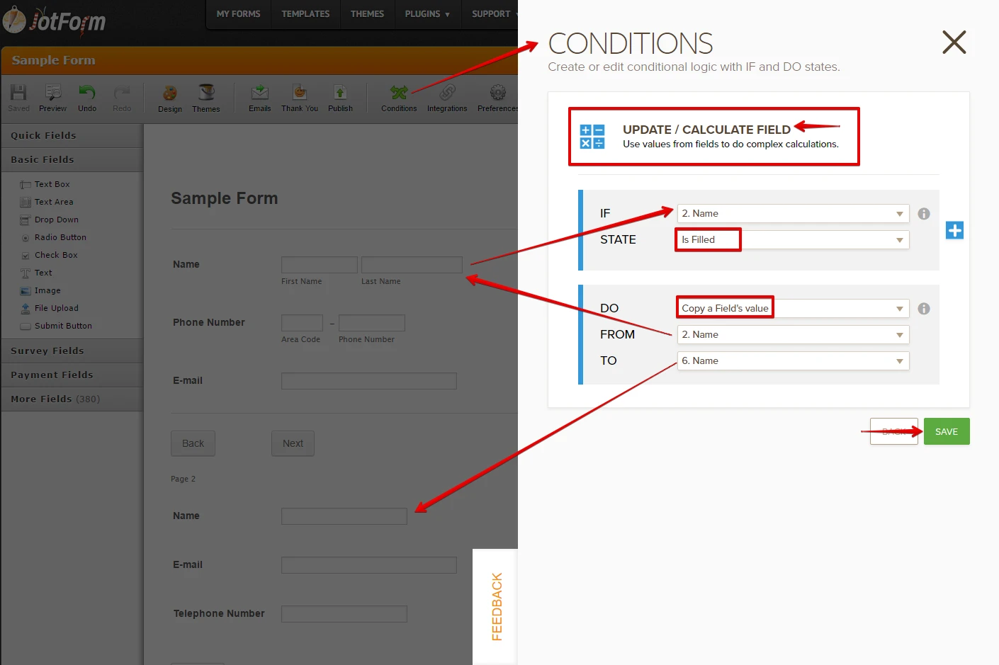 How to populate fields on succeeding pages with values from the previous page(s) of the form? Image 2 Screenshot 41