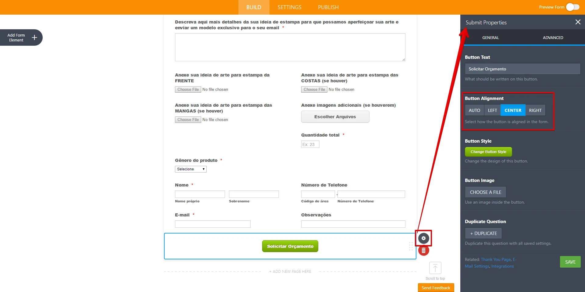 How to center align the submit button of the form? Image 1 Screenshot 20