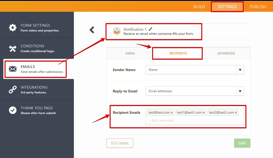 How to send the same email notification to multiple email addresses? Image 1 Screenshot 40