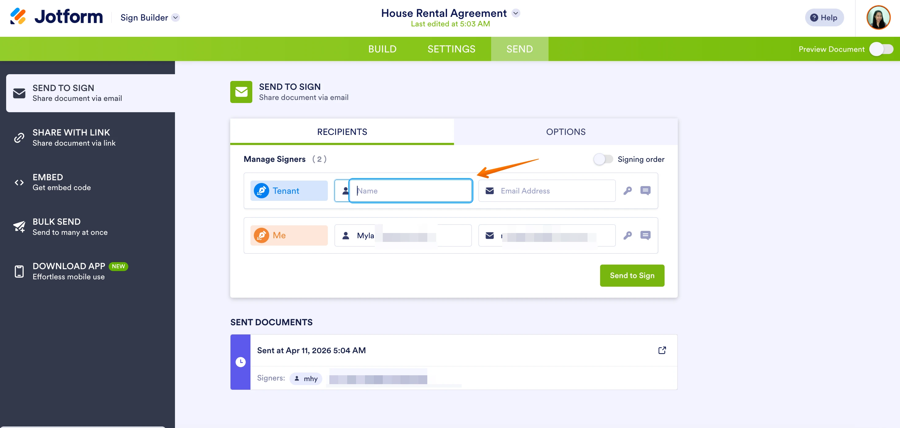 Sign Document: Initial Field No Longer Auto Filling Initials (Defaults to Full Signature) Image 1 Screenshot 20