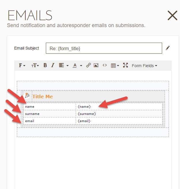 How to change field names on submission? Image 5 Screenshot 104