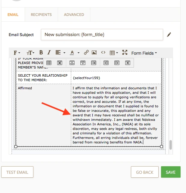 How to properly format Check Mark text box when it contains paragraphs Screenshot 41