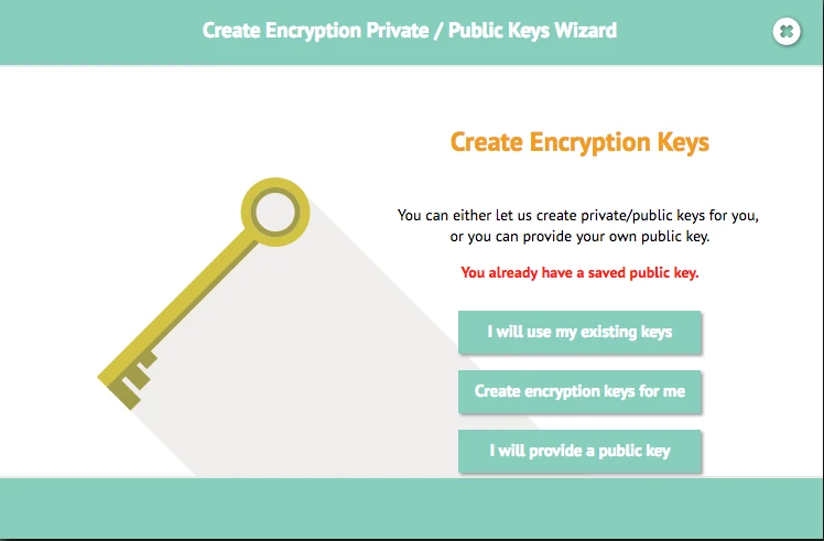 Where do I find Decryption key for my submissions? Image 1 Screenshot 20