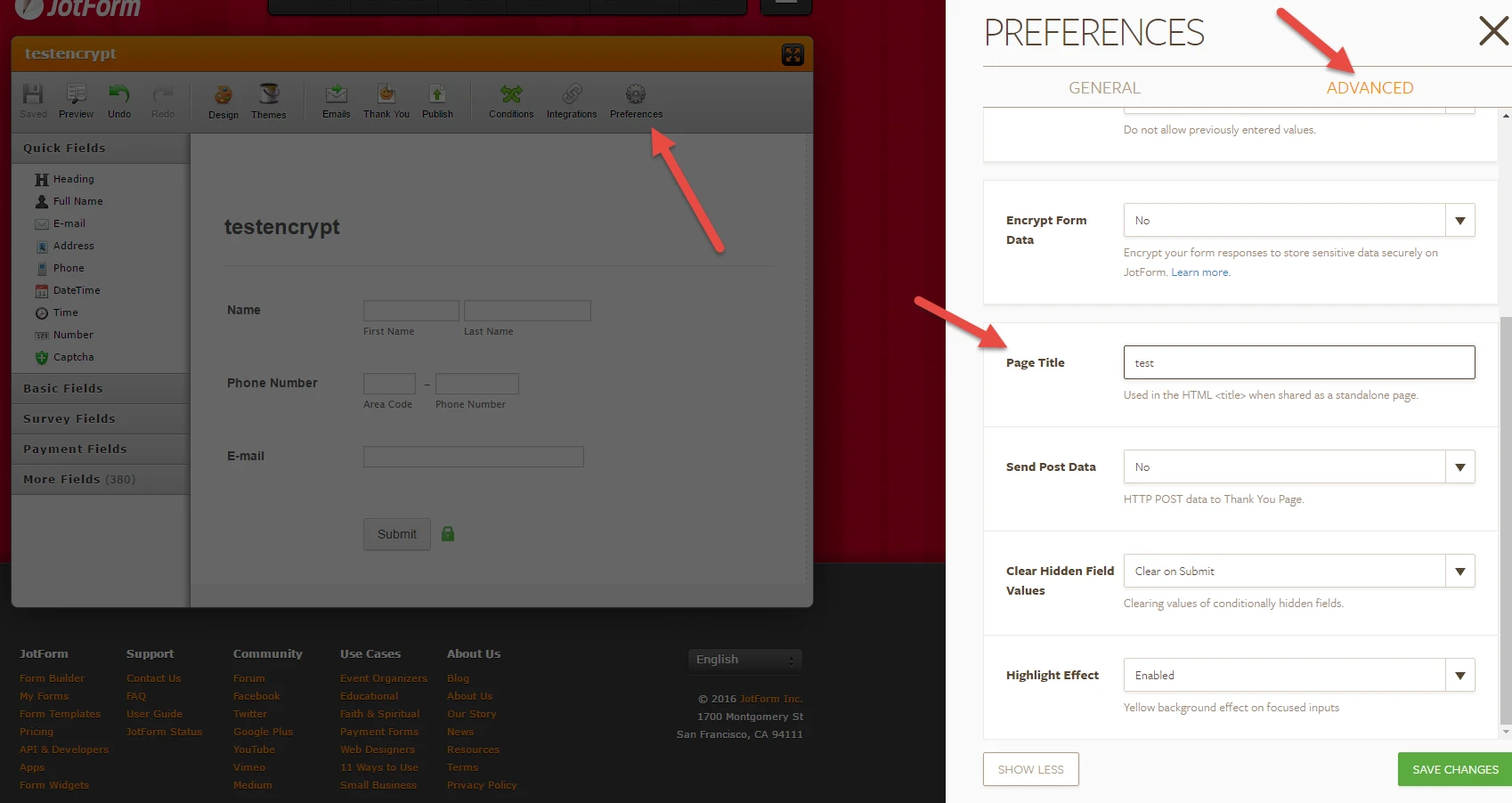 How change the forms name in the tab (on edge of a Web page)? Image 1 Screenshot 20