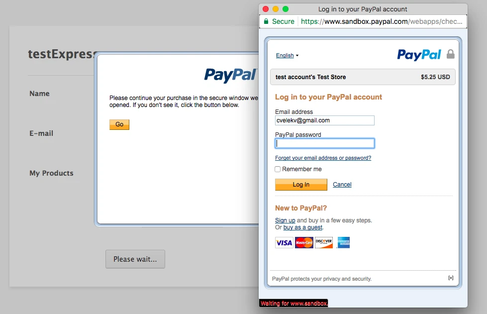 I cant get paypal Express pop up window to work Image 1 Screenshot 20