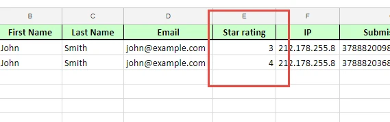 Can I pass through a star rating to google from a submitted form ? Image 1 Screenshot 20