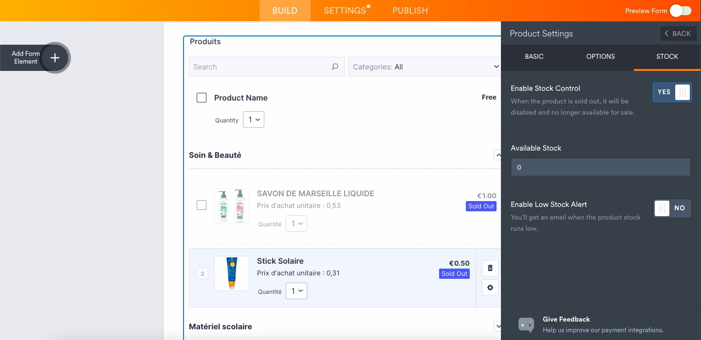 Feature request: Manage and view stocks on the Tables page Image 1 Screenshot 20