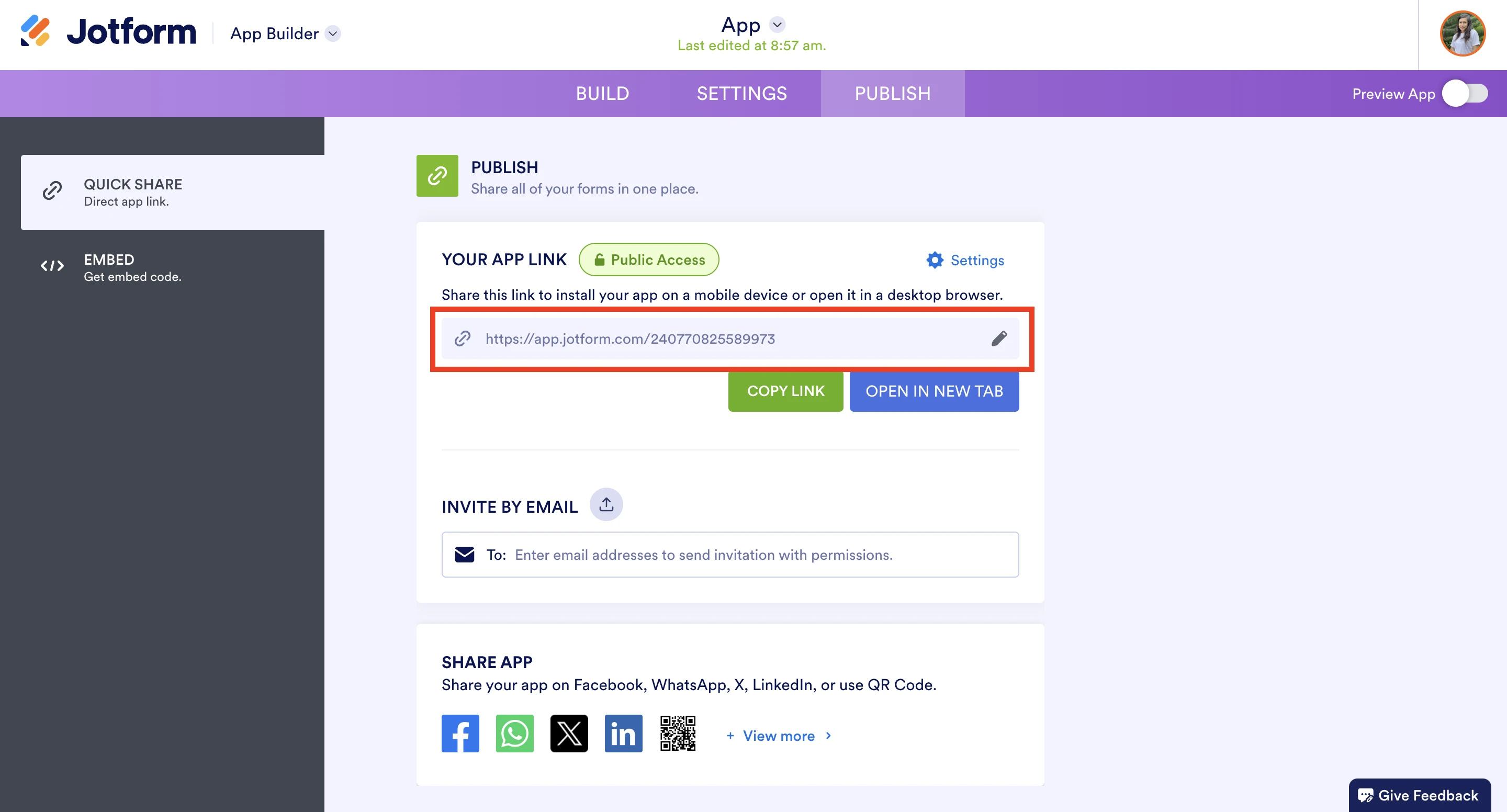Jotform App:Publish on Google Play Store Image 1 Screenshot 20