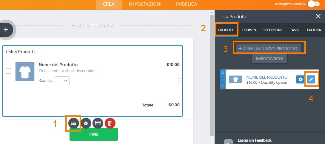 creare modulo prenotazioni gelateria Image 2 Screenshot 41