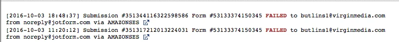 Hi new submisions of my forms are no longer being sent to my e mail client  Image 1 Screenshot 20