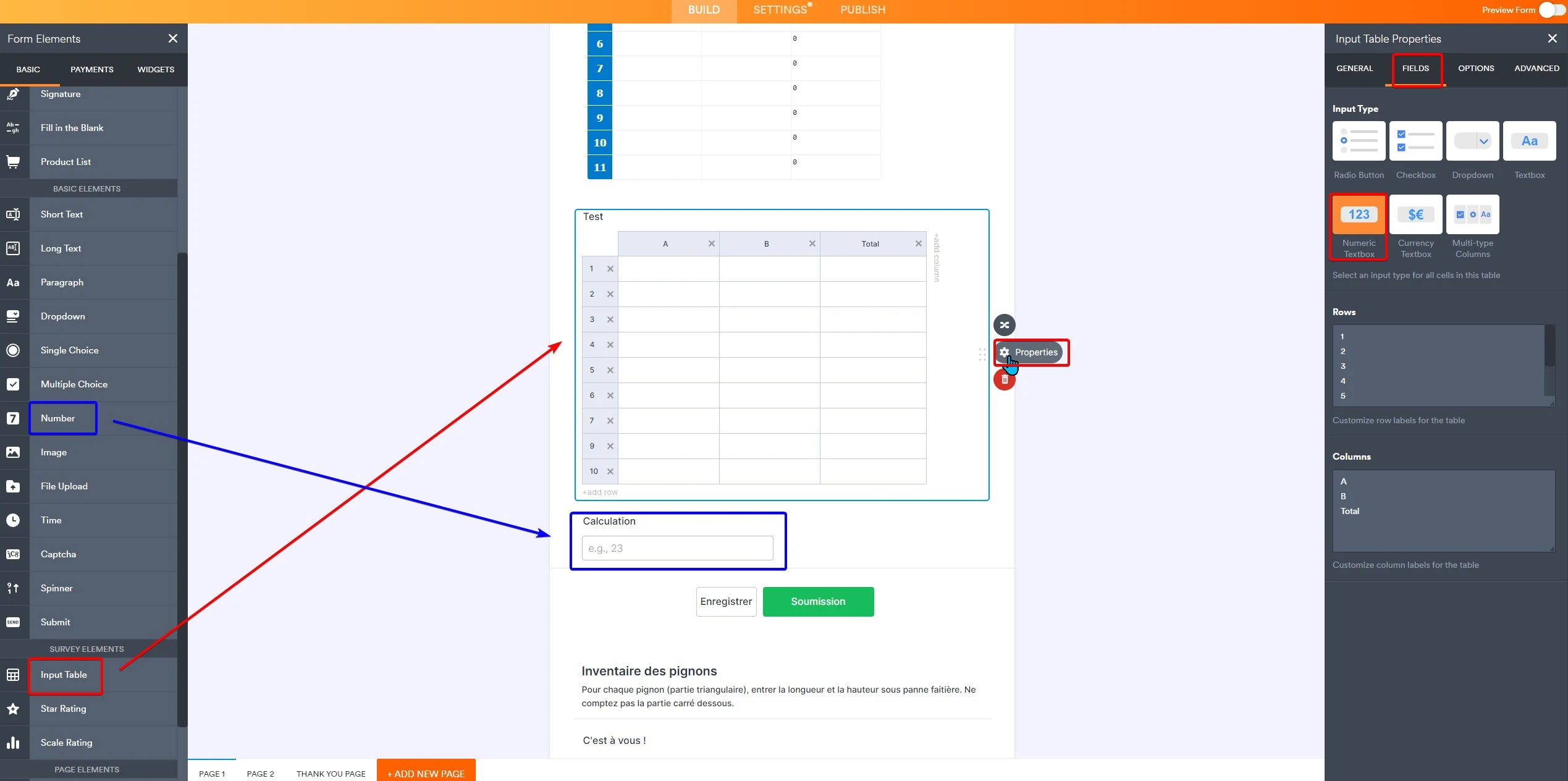 Input Table: get total from different columns / Pass total value to a different field Image 1 Screenshot 130