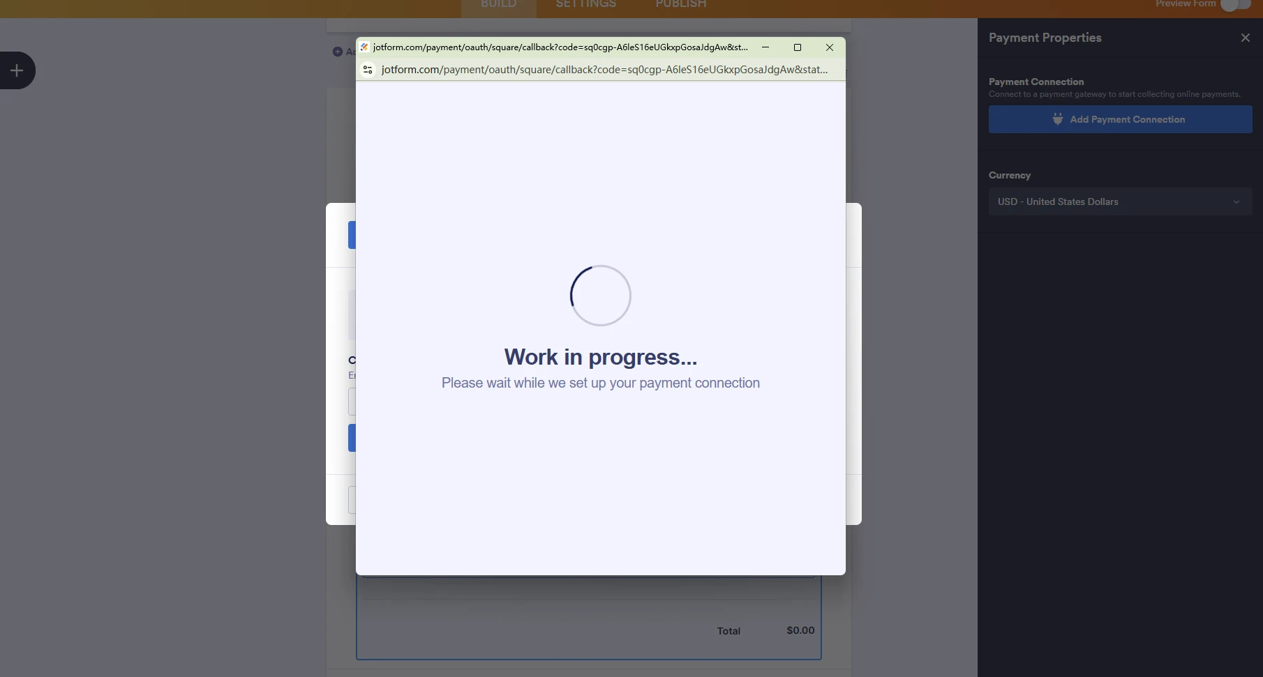 
Square Integration: Stuck on Pending and Showing Work in Progress
Image-1