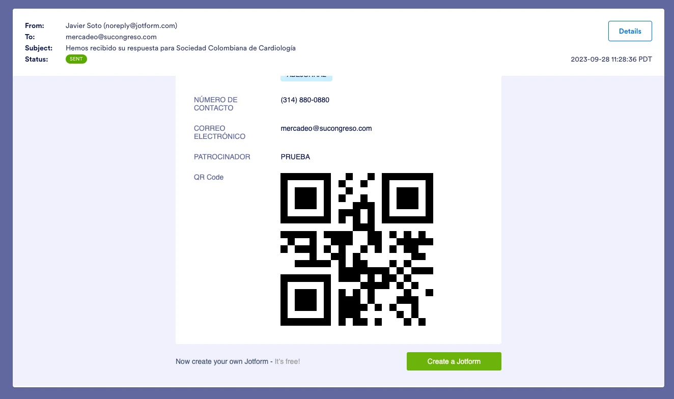 Codigo QR no visible en correo Image 1 Screenshot 20