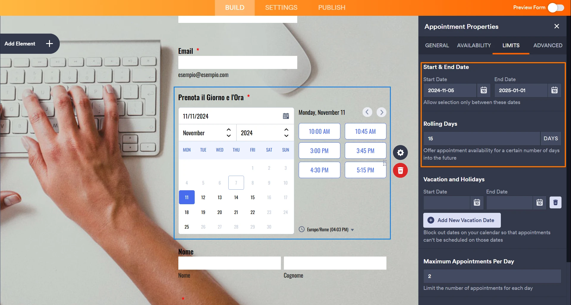 Gli appuntamenti non vengono visualizzati dopo una certa data Screenshot 40