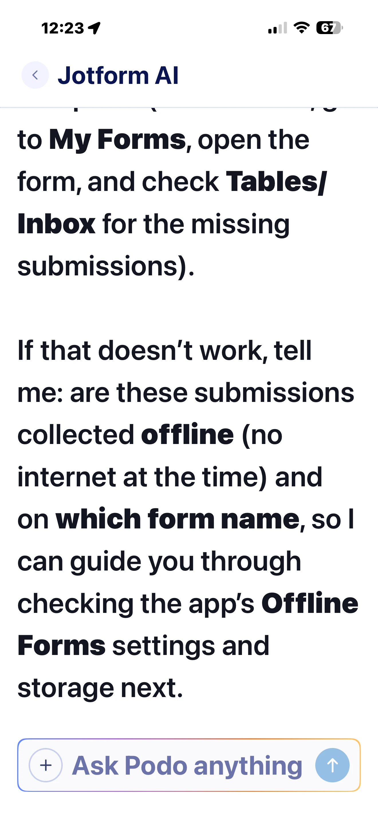 Unable to sync form from phone to computer Image 2 Screenshot 61