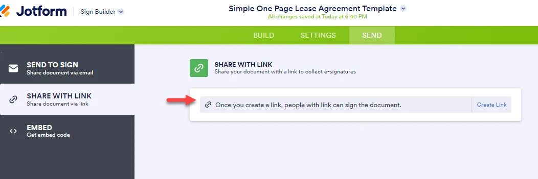 Unable to create a public link for the Sign Document Image 2 Screenshot 41
