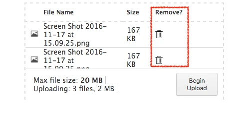 How can I remove uploaded file before submit? Image 3 Screenshot 72