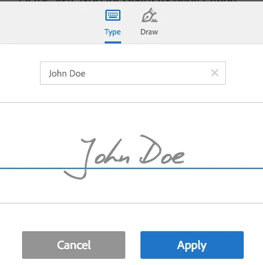 What would I need to do to make the signature pad have type or draw option? Image 1 Screenshot 20