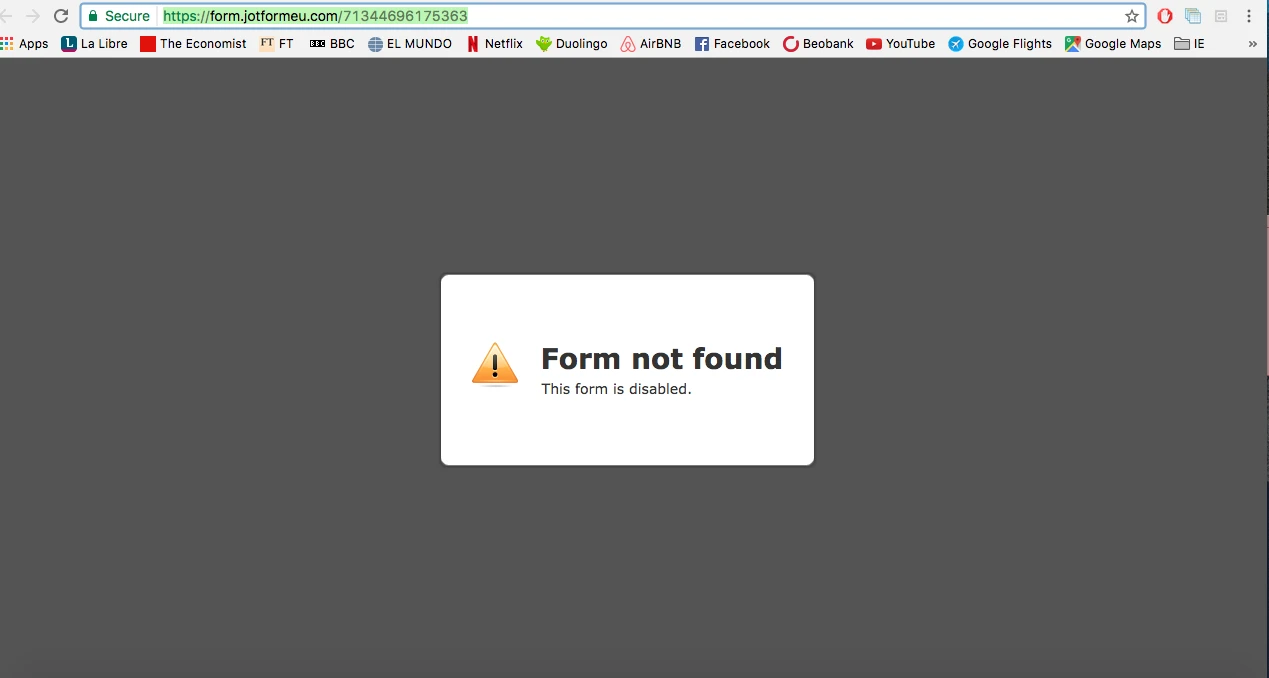 Cant view form   Form not found   form is disabled Image 1 Screenshot 20