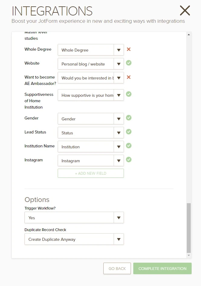 Zoho CRM: Is there a limit to the number of fields that can be integrated? Image 1 Screenshot 20