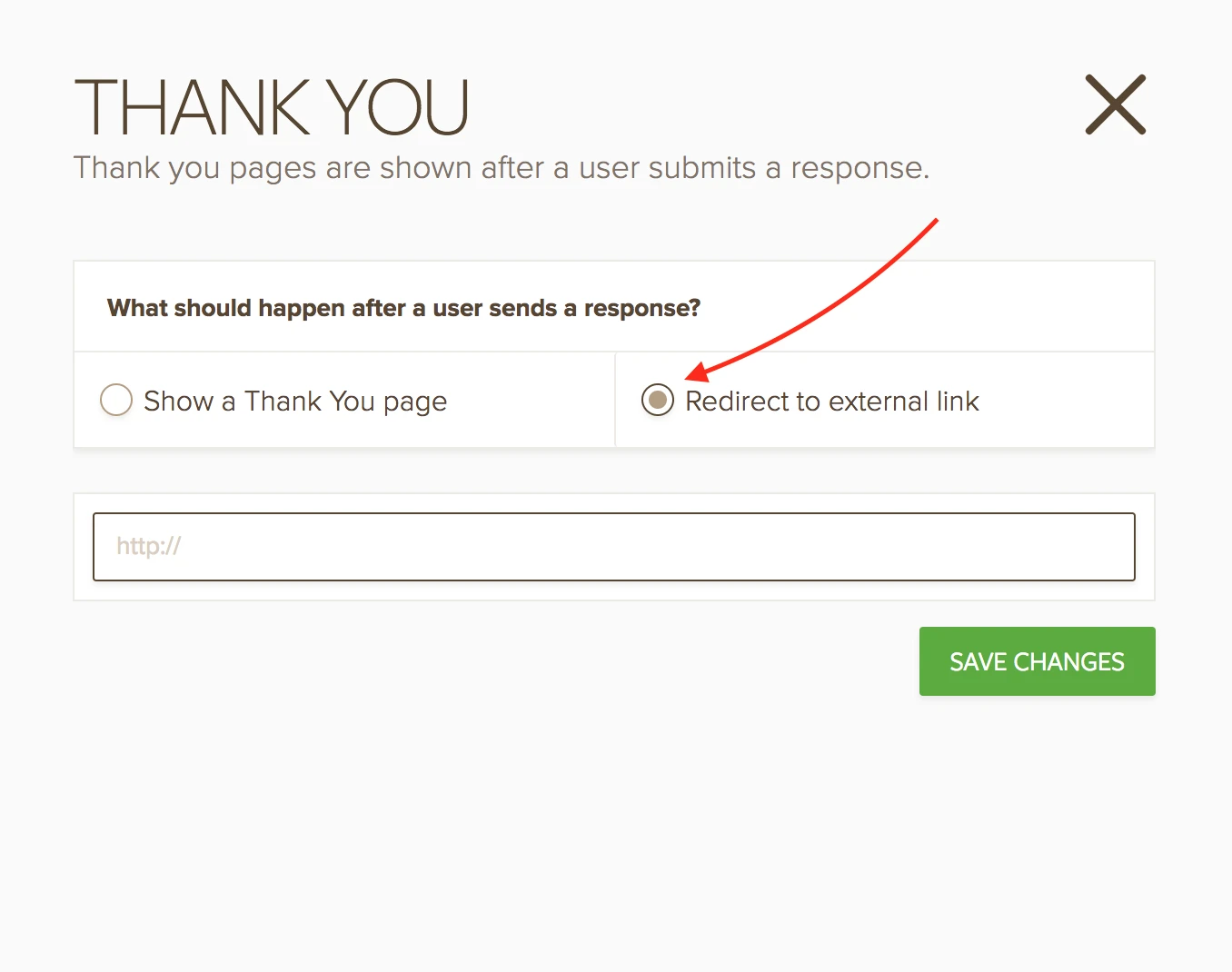 Can I redirect my visitor to a custom url page when they submit the form? Image 1 Screenshot 20