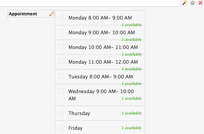 Populate an appointment schedule Image 1 Screenshot 20