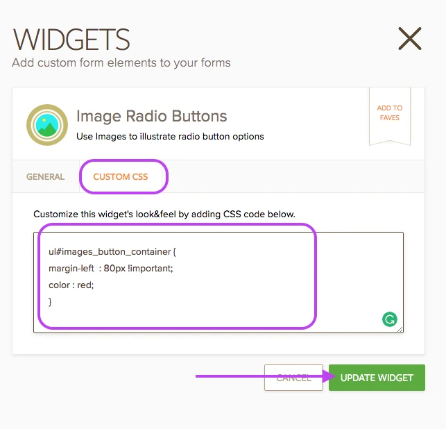 Problems with the widget Image Radio Buttons Screenshot 20