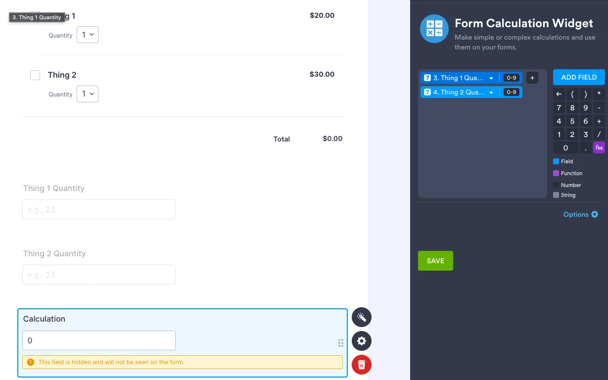
Form Calculation: Applying tiered discounts for multiple event ticket purchases across different items
Image-1