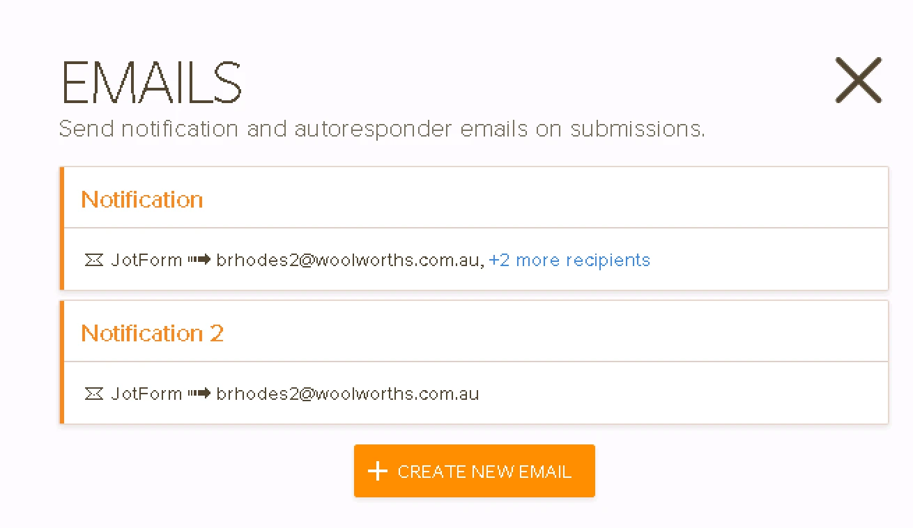 Why am I not getting emails when a submission is received? Image 1 Screenshot 20