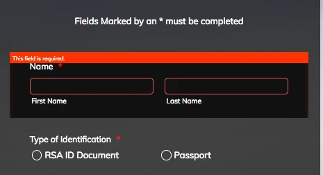 Form Collapses: How to display an error message if a required field is not completed Image 1 Screenshot 20