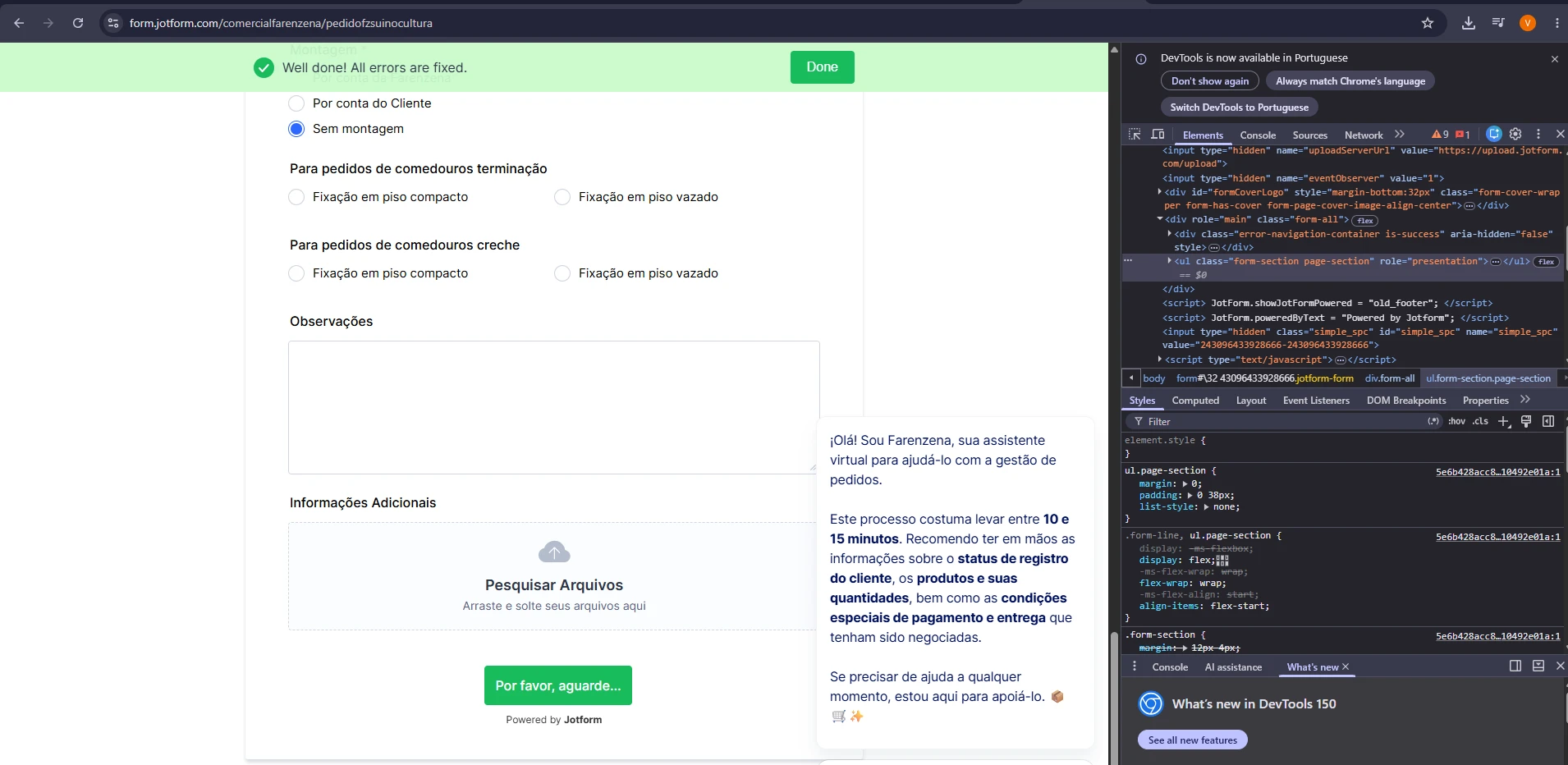 Formulário somente carrega e não envia Image 1 Screenshot 20