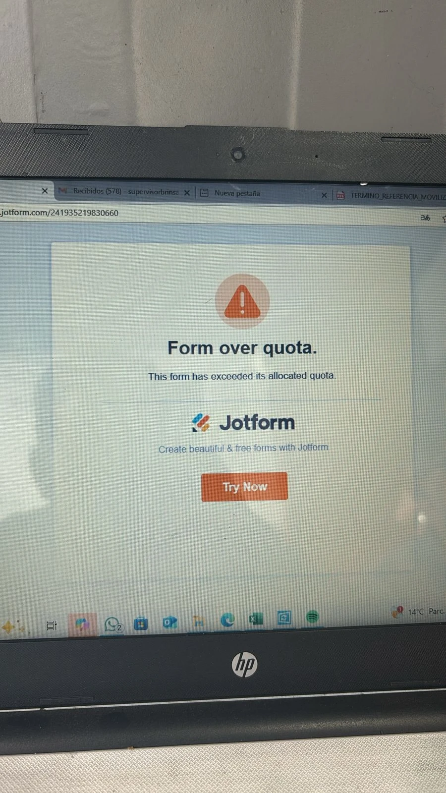 Jotform Thread 26839121 Screenshot