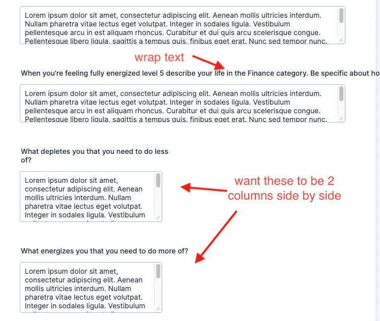 2 vs 5 columns in 1 form (separate pages) Image 1 Screenshot 20