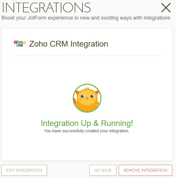 ZOHO integration not working Image 1 Screenshot 50