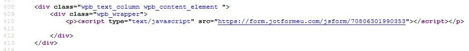 Jotform Footer repeatedly showing in a form that is embedded on a Wordpress website Image 2 Screenshot 41