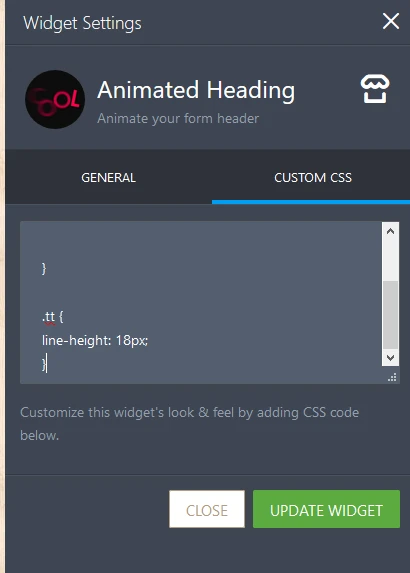 Adjust spacing between lines Animated Heading Widget Image 1 Screenshot 20
