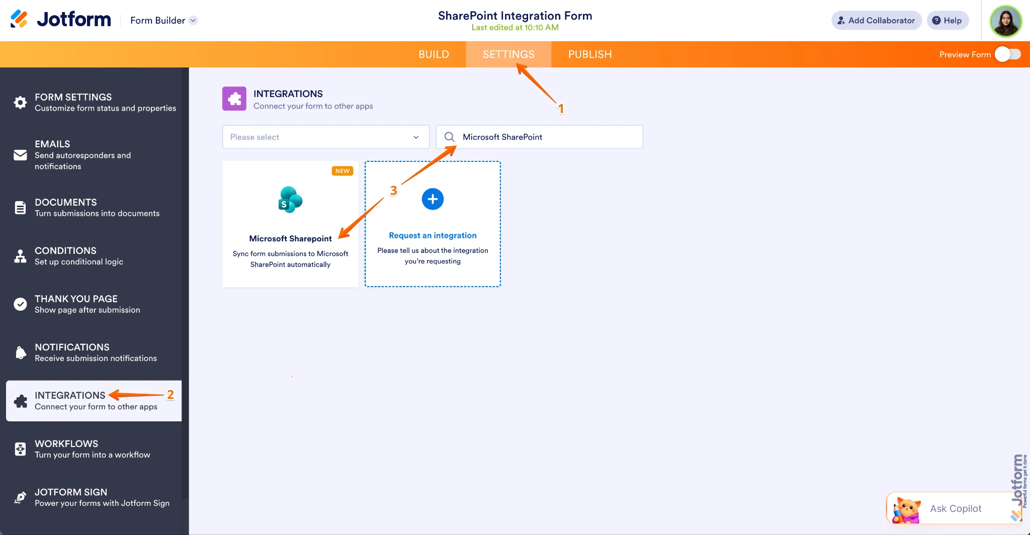 Integrations: Native integration for Sharepoint Lists/Microsoft Lists Image 1 Screenshot 130