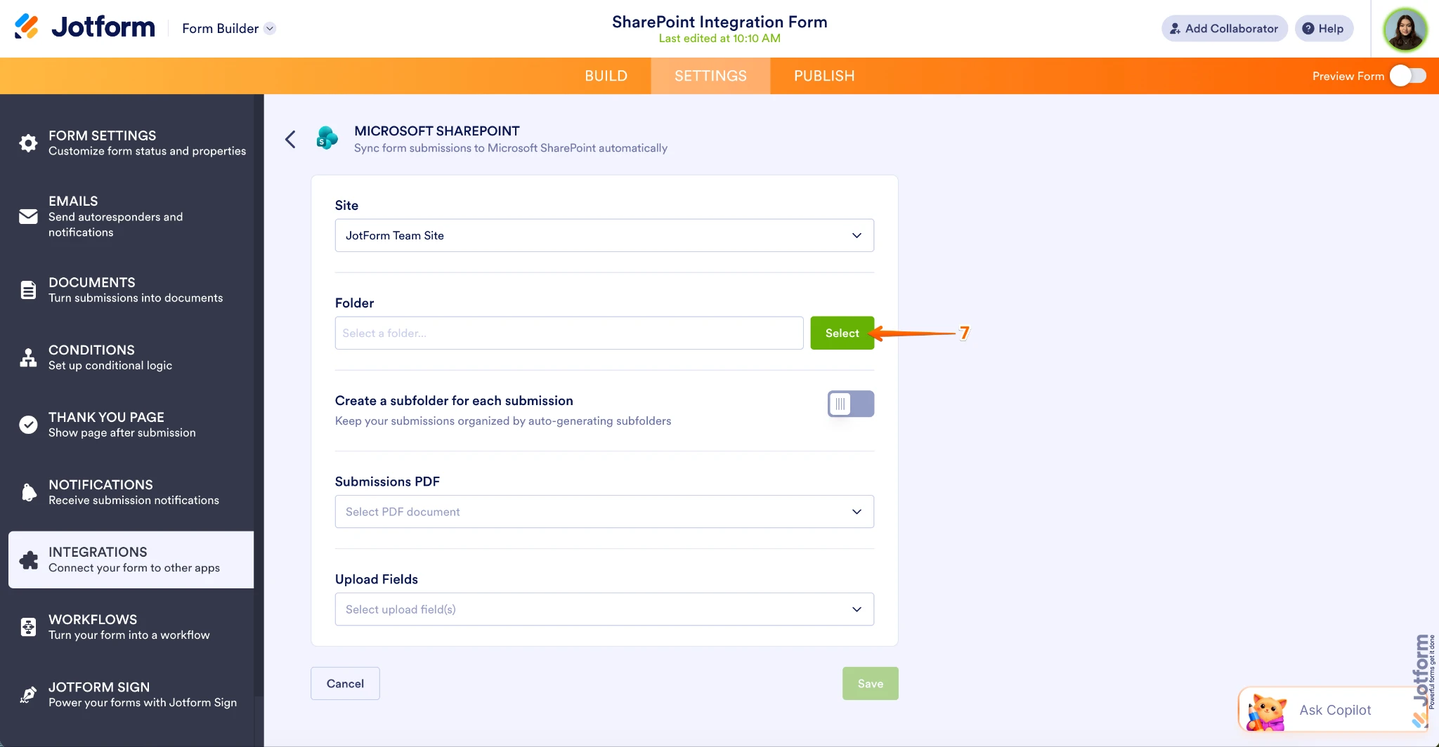 Integrations: Native integration for Sharepoint Lists/Microsoft Lists Image 5 Screenshot 174