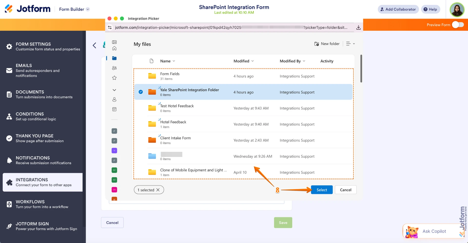Integrations: Native integration for Sharepoint Lists/Microsoft Lists Image 6 Screenshot 185