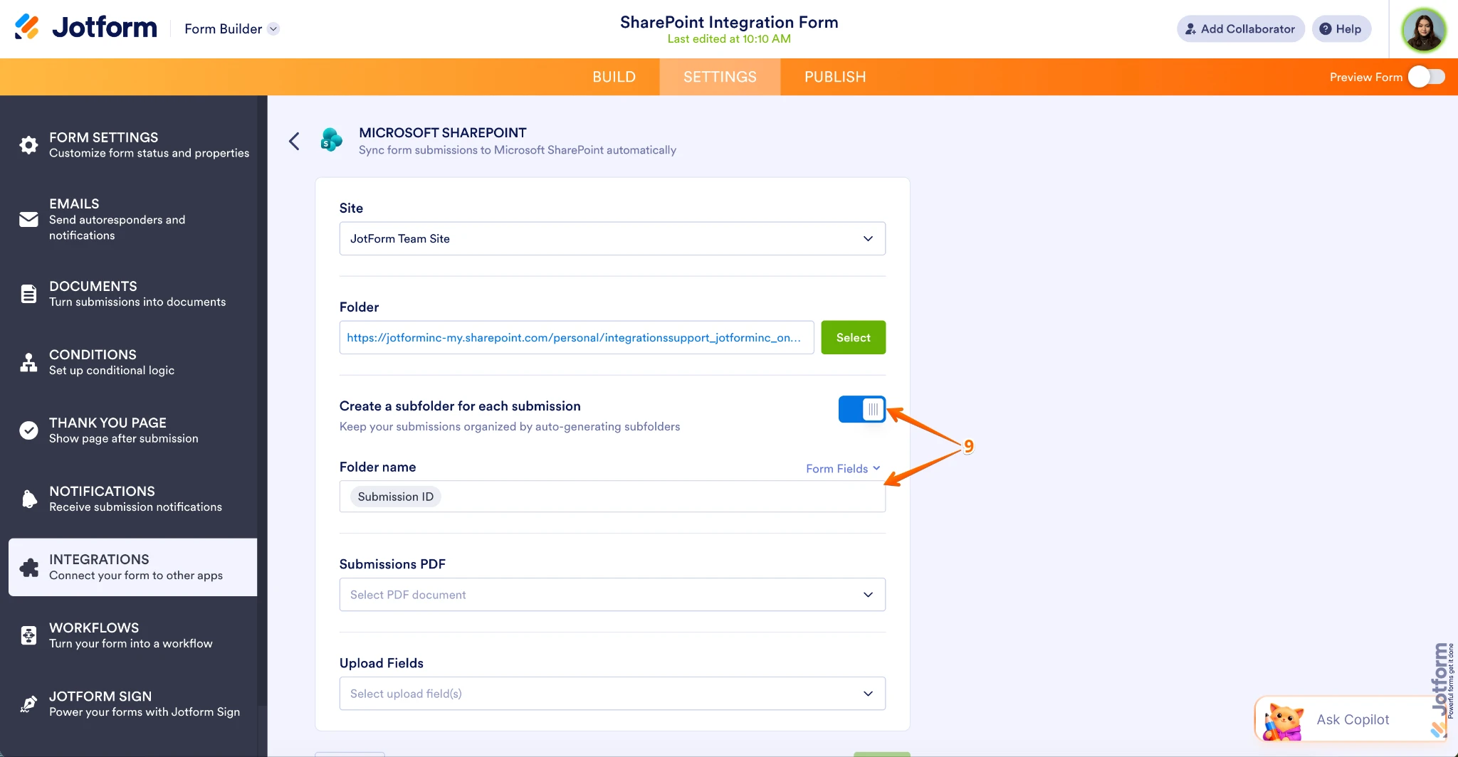 Integrations: Native integration for Sharepoint Lists/Microsoft Lists Image 7 Screenshot 196