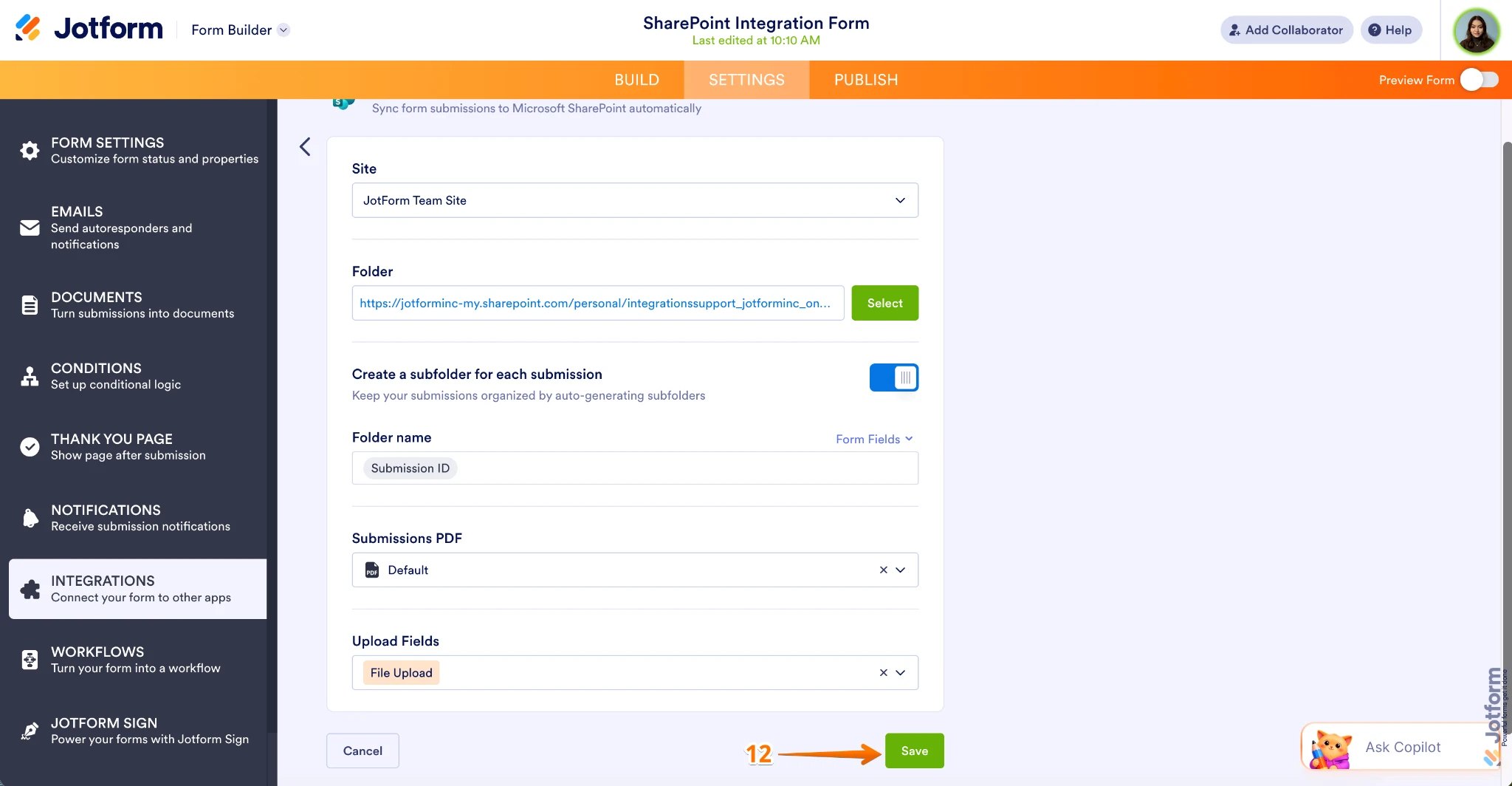 Integrations: Native integration for Sharepoint Lists/Microsoft Lists Image 10 Screenshot 229