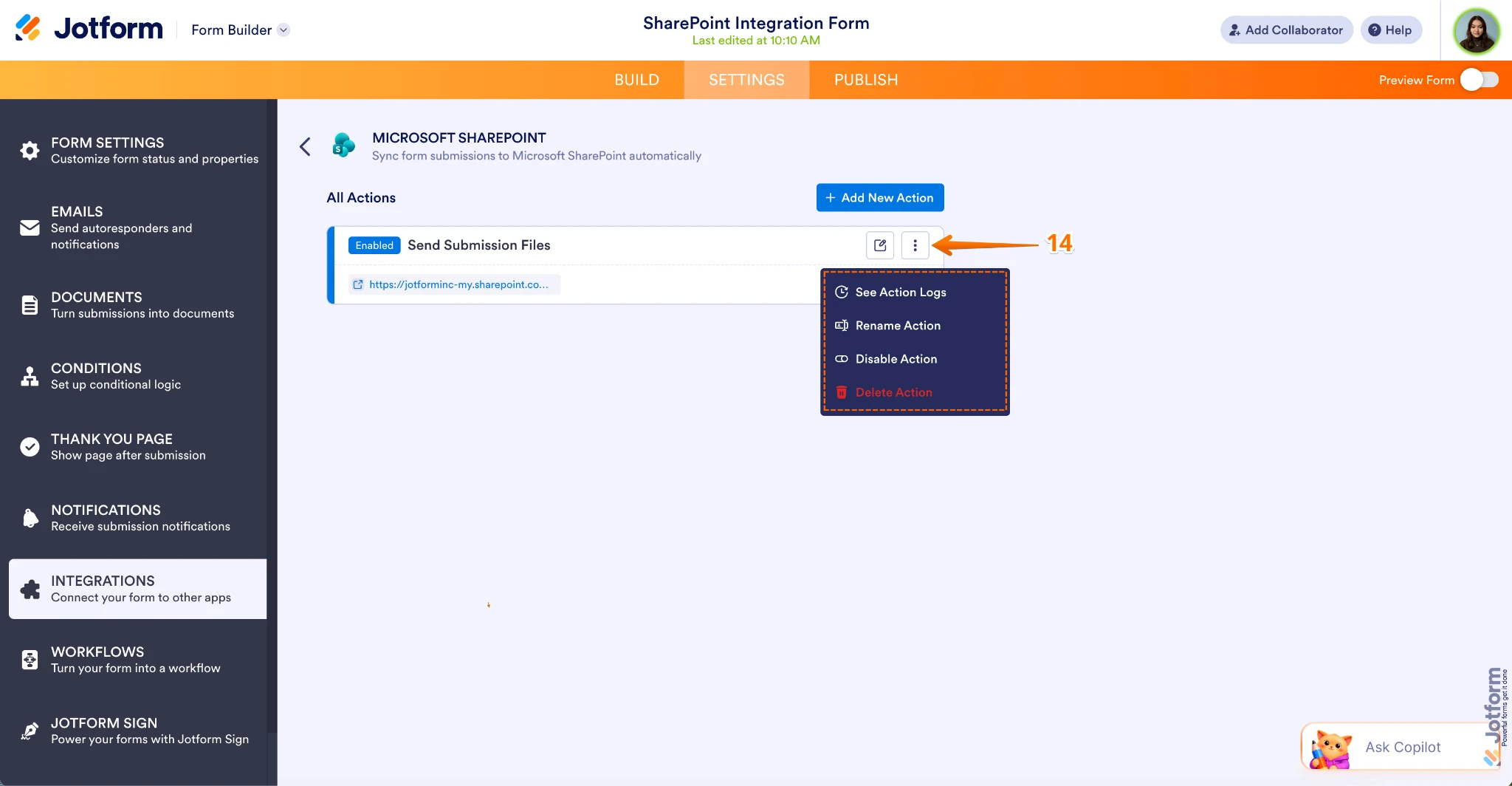 Integrations: Native integration for Sharepoint Lists/Microsoft Lists Image 12 Screenshot 2411