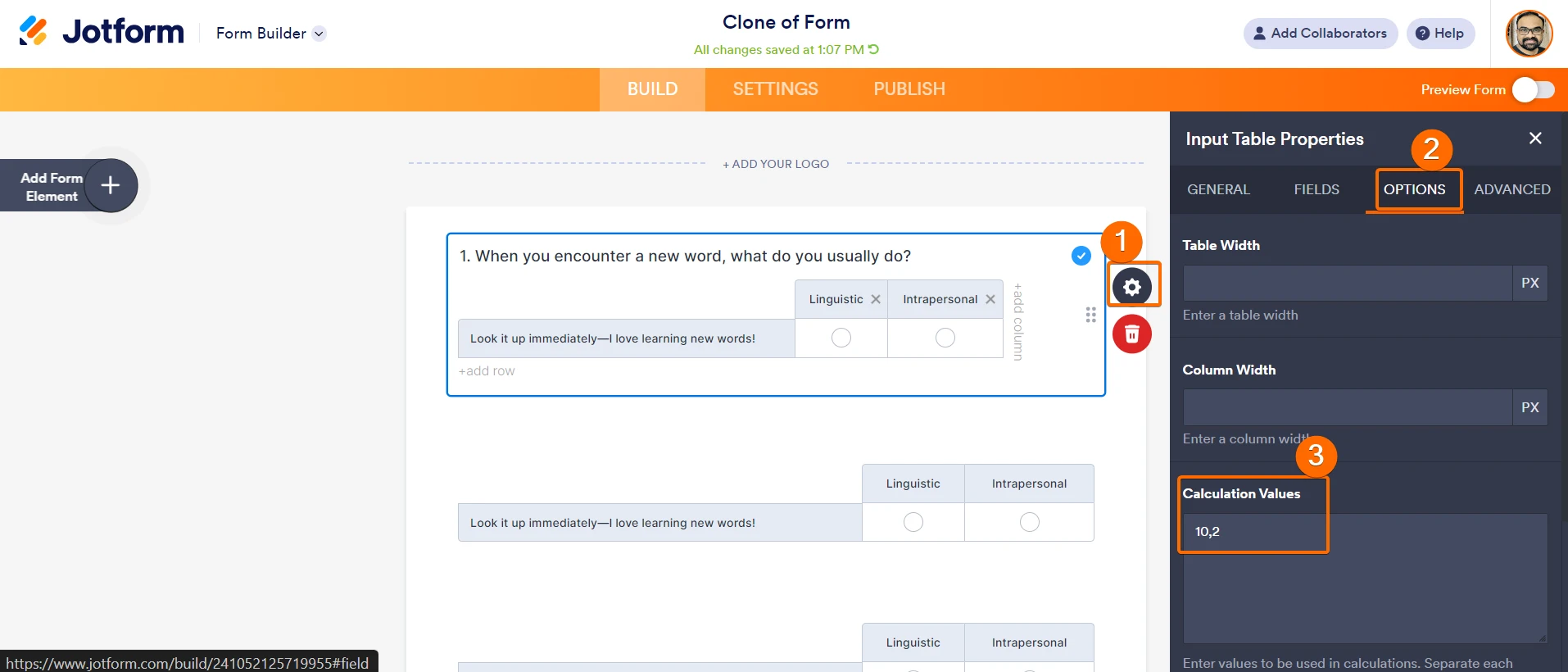How to Make a Personality Quiz Form with Different Category? Image 3 Screenshot 72