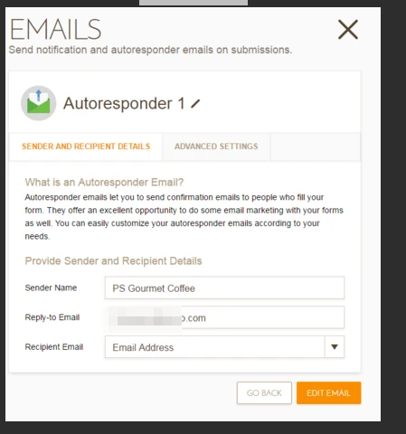 I cannot add an Autoresponder E mail because there is no option to Save Image 1 Screenshot 30