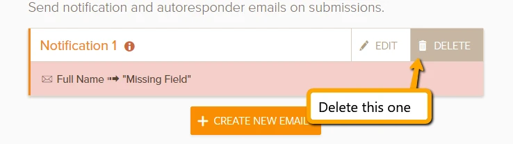 Why does my email information keep disappearing and does this mean I wont recieve submitted forms? Image 1 Screenshot 20
