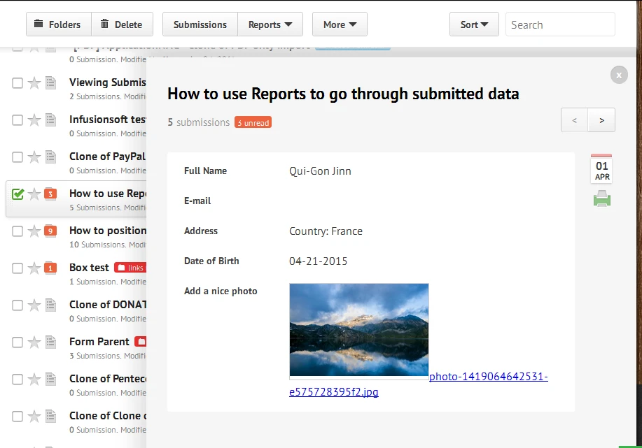 Is there anyway to access the data from all the current submissions at once? Image 2 Screenshot 41