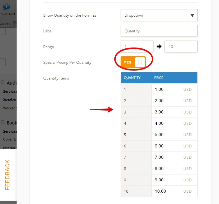 Request assistance creating form with several categories of choices with pricing Screenshot 51