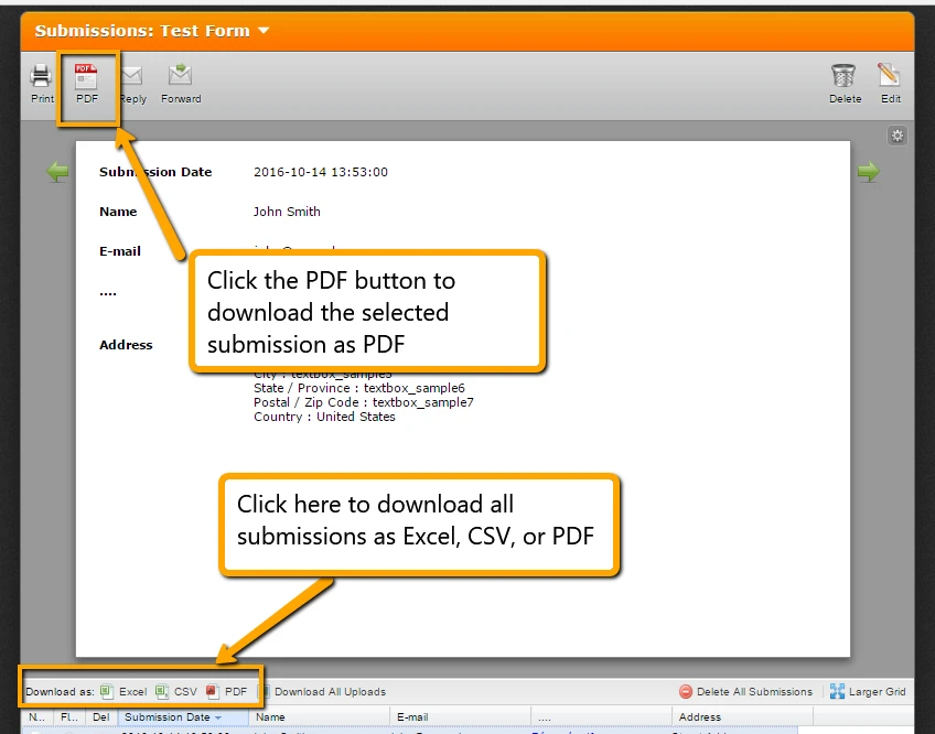 How to download or save each application received in form? Image 1 Screenshot 40